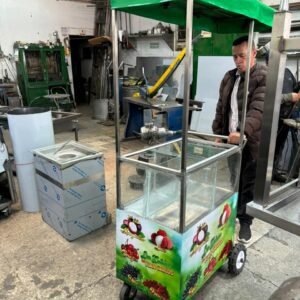 Carro de servicio en acero inoxidable